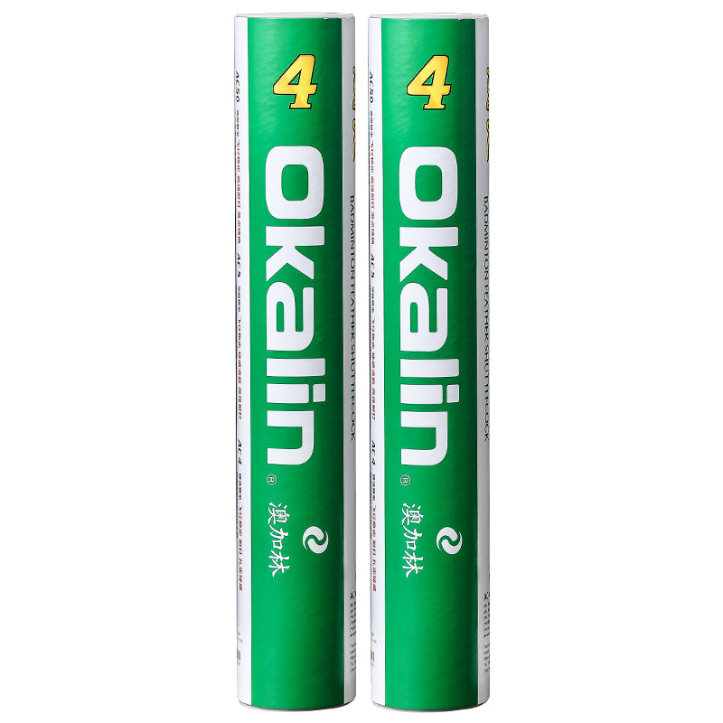 OKALIN 12 PCS AC-4 Badminton Duck Feather Badminton Shuttlecock