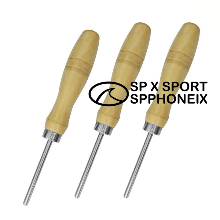 Wooden - handle Line - arranging Cone for Badminton Racket Stringing Machine