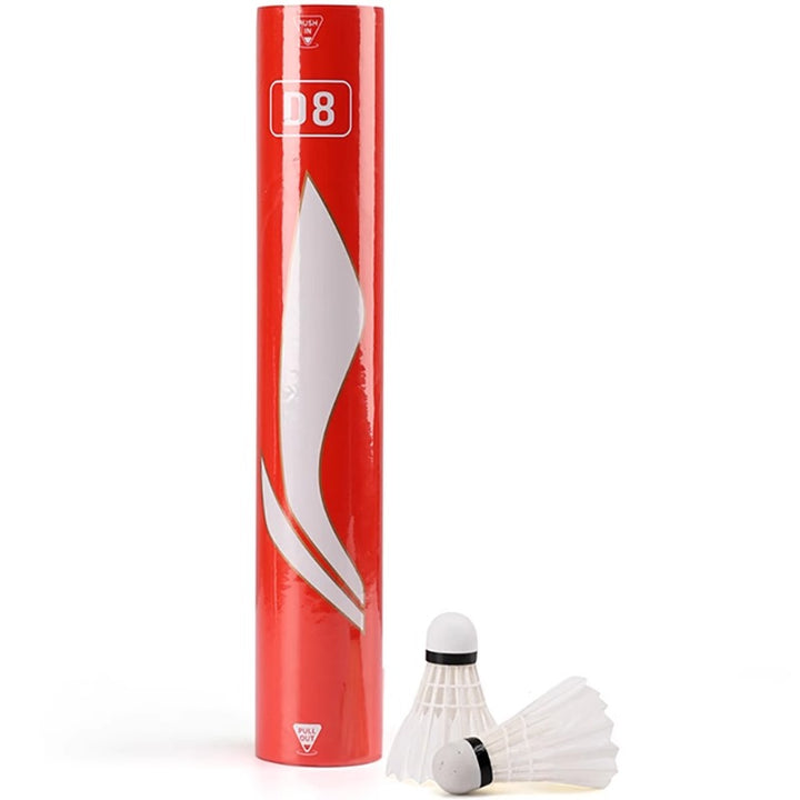 Li Ning 12 PCS D8 Badminton Duck Feather Badminton Shuttlecock
