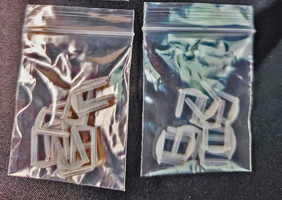 10 PCS/Bag Badminton Racket String Guard Connectors, T-shaped Long and Short Double Connectors