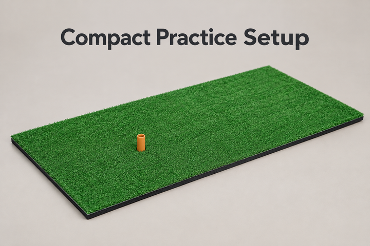 SPP 1 PCS Mini Golf Hitting Practice Mat 30 × 60 cm – Artificial Turf Swing Training Mat for Indoor &amp; Outdoor Practice