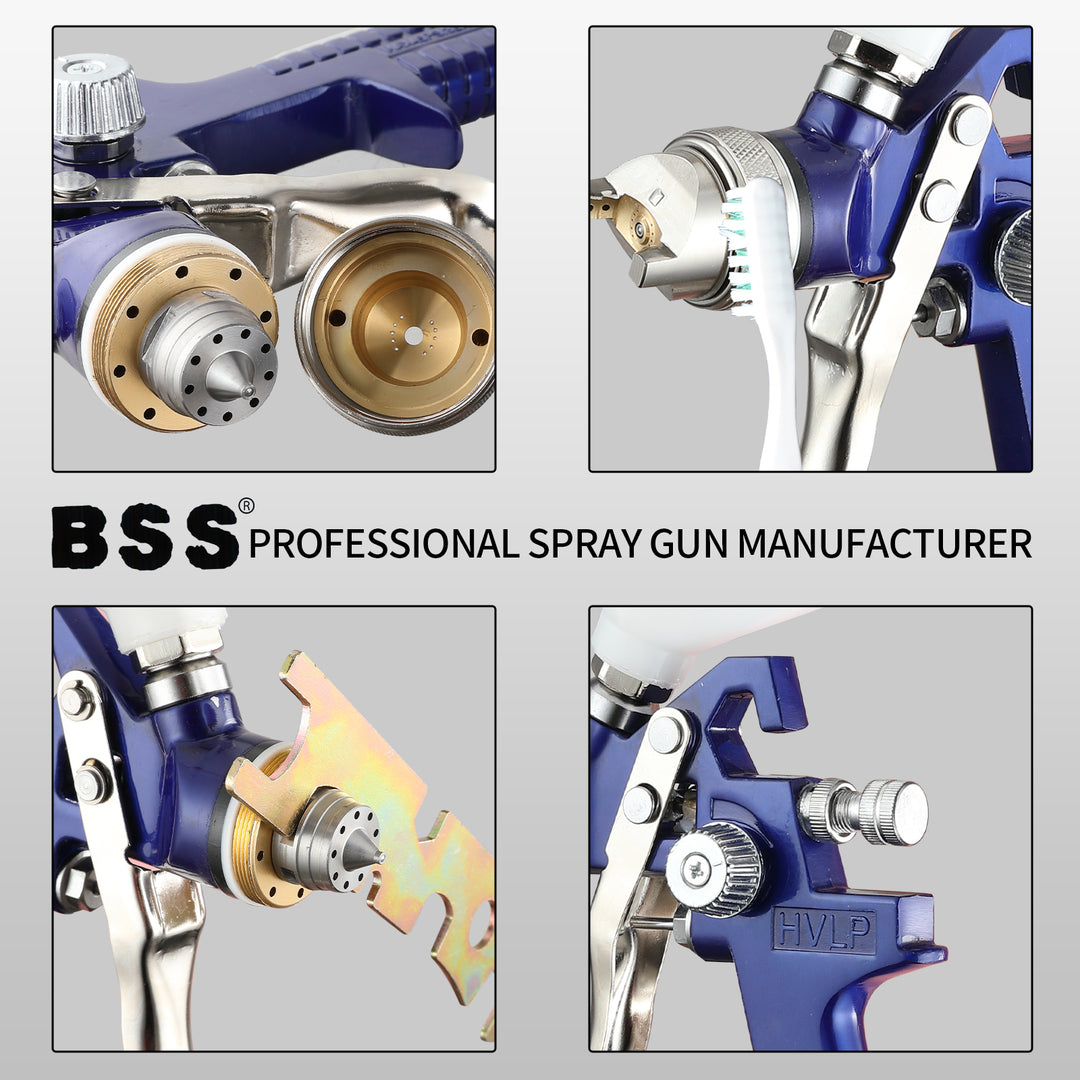 Gravity Paint Spray Gun – 250ml Aluminum Tank, Non-Drip Design, Model H2000
