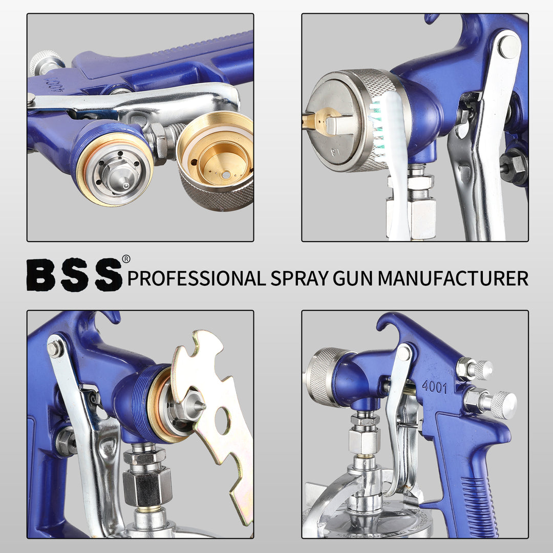 High-Pressure Pneumatic Air Paint Spray Gun – Aluminum Cup, Model 4001