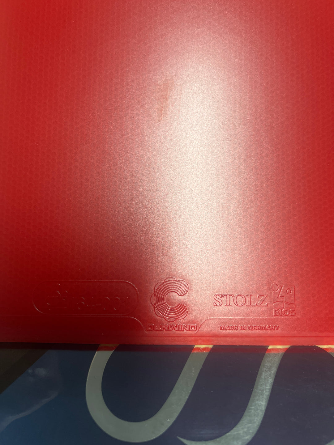 729 Friendship 729 Derwind Stolz and Stolz Pips-In With Sponge Table Tennis Made in Germany Rubber - RED