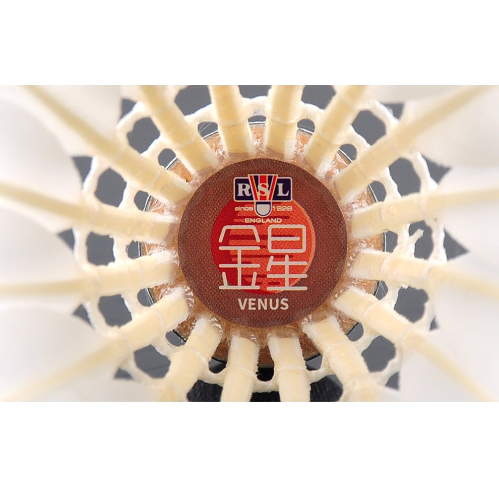 RSL 12 PCS Venus Badminton Goose Feather Badminton Shuttlecock