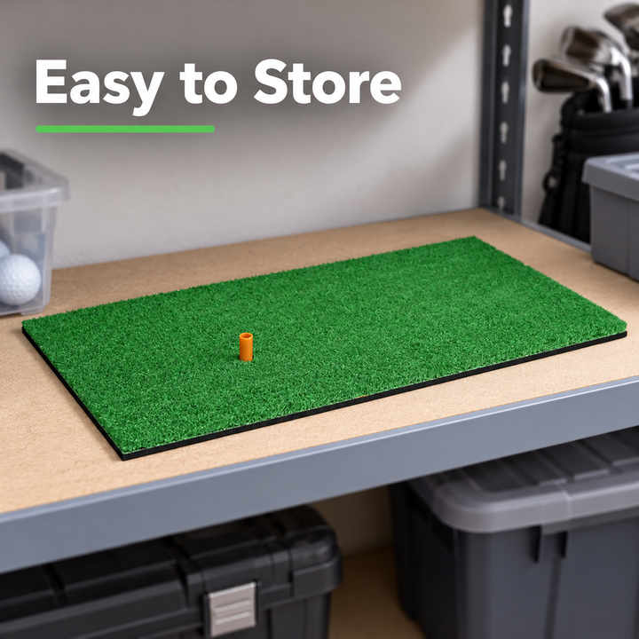 SPP 1 PCS Mini Golf Hitting Practice Mat 30 × 60 cm – Artificial Turf Swing Training Mat for Indoor &amp; Outdoor Practice