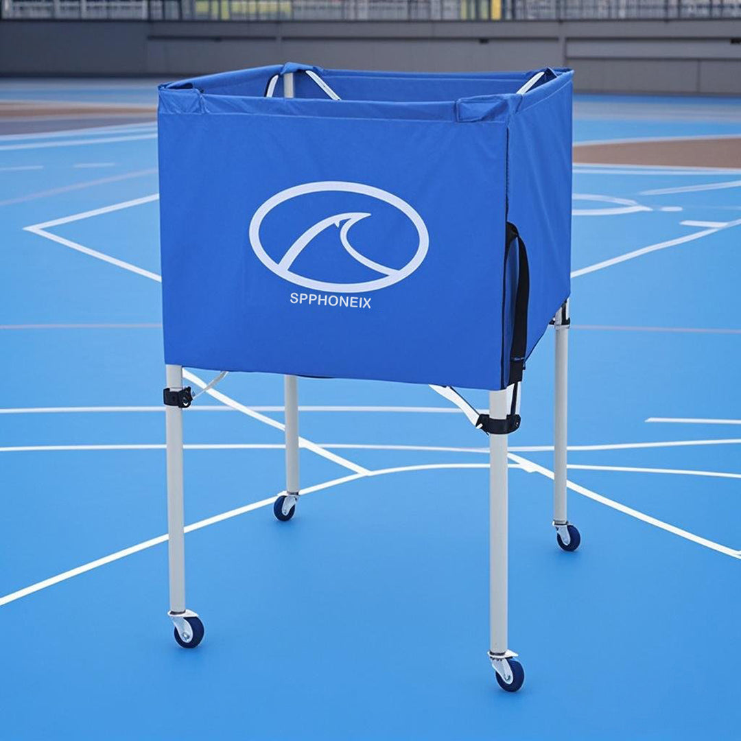 SPPHONEIX Portable Cart with Wheels Volleyball basketball football Ball Storage Indoor Outdoor