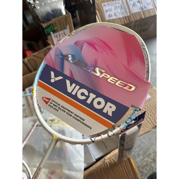 Victor AuraSpeed 77F Badminton Racket Pink 4UG6