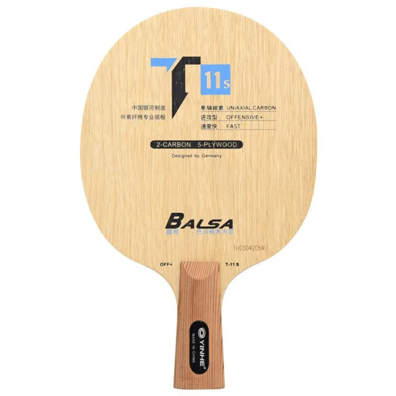 Yinhe T-10S T-11S Ultralight Balsa Cypress Carbon Table Tennis Blade