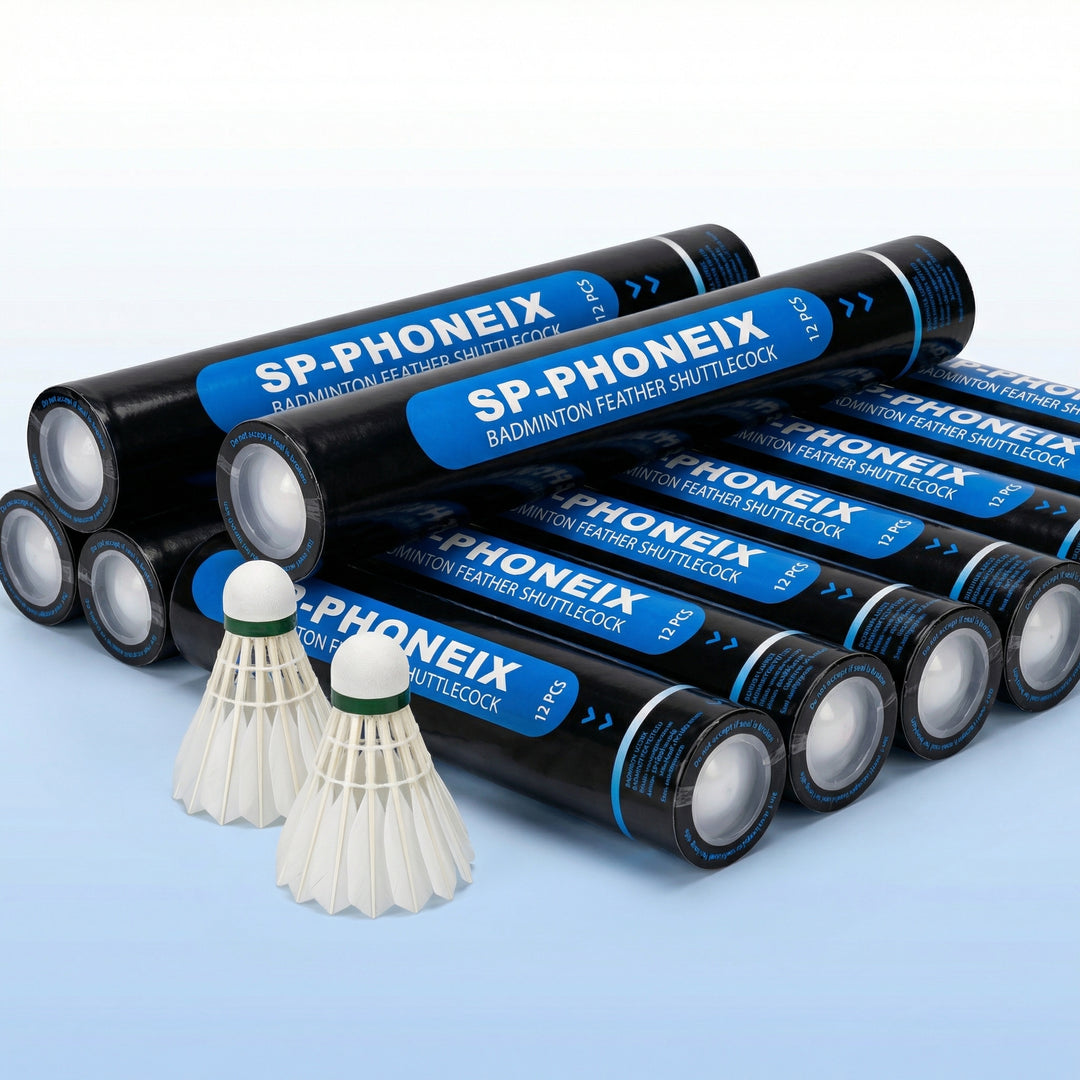 SPPHONEIX 910 Badminton Shuttlecocks Goose Feather 12PCS（king of value）