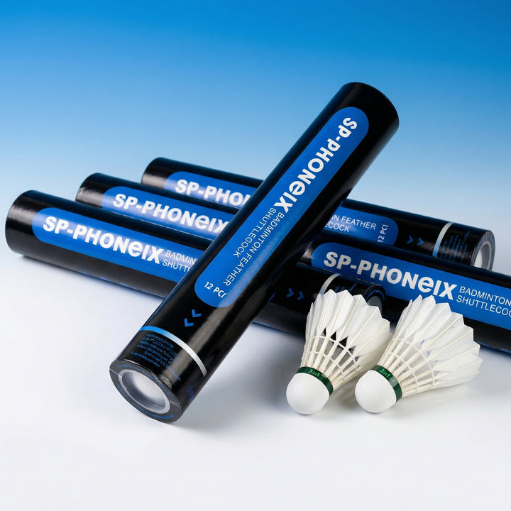 SPPHONEIX 910 Badminton Shuttlecocks Goose Feather 12PCS（king of value）