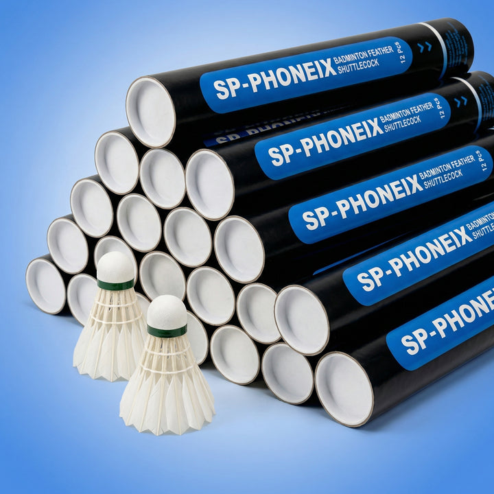 SPPHONEIX 910 Badminton Shuttlecocks Goose Feather 12PCS（king of value）
