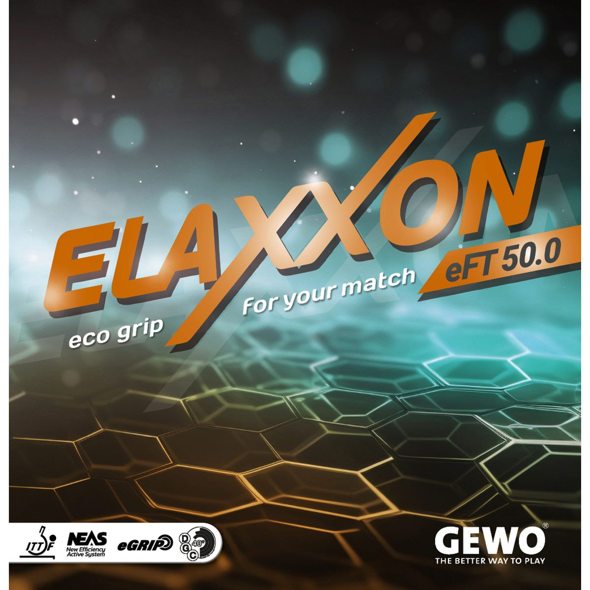 GEWO RUBBER ELAXXON eFT 45 50 Table Tennis Rubber - Red product image - GEWO table tennis rubber