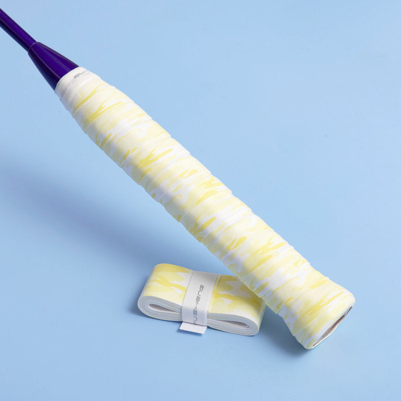 Badminton & Tennis Grip – Camouflage Print, Smooth Surface, Anti-Slip, Sweat-Absorbent, Wear-Resistant