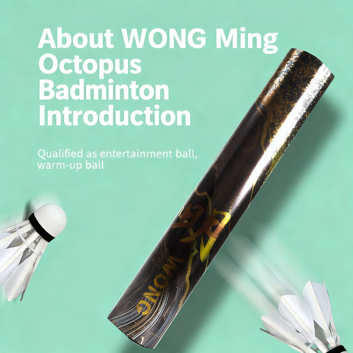 WONG 12 PCS Ming Badminton Duck Feather Badminton Shuttlecock