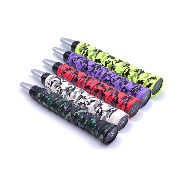 SPP Camouflage Memory Keel Racket Grip Anti Slip Super Absorbent Tennis, Badminton, Pickleball Overgrip Grip