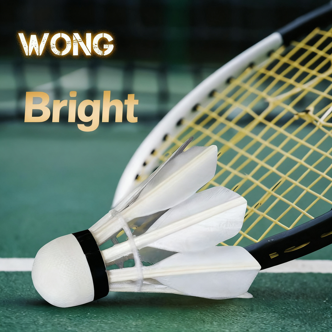 WONG 12 PCS Ming Badminton Duck Feather Badminton Shuttlecock