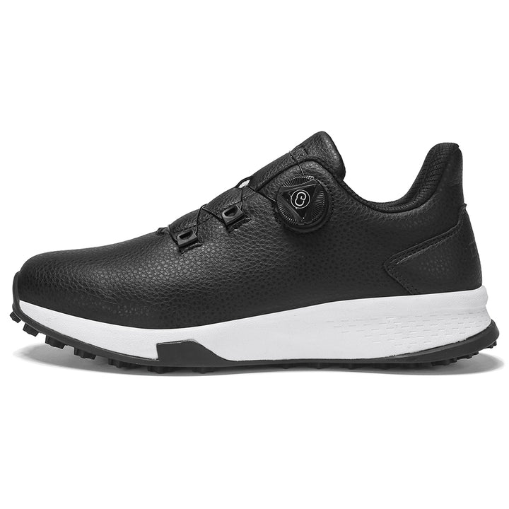 KSOKGOF Universal Golf Shoes for Men and Women, Comfortable Golf Sneakers with Strong Grip, Outstanding Traction &amp; Superior Stability, Black G8001