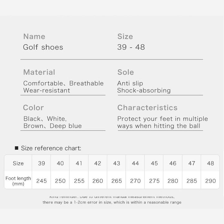 KSOKGOF Men Women Golf Shoes, Universal Golf Footwear with Excellent Traction, Stable Comfortable Golf Sneakers for All Golfers, White/Black G8002