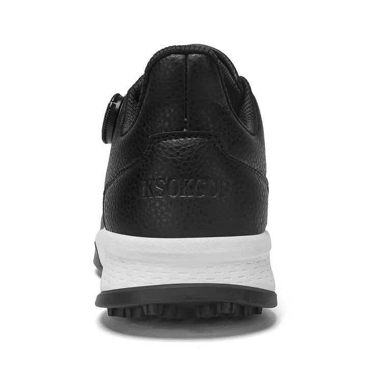 KSOKGOF Universal Golf Shoes for Men and Women, Comfortable Golf Sneakers with Strong Grip, Outstanding Traction &amp; Superior Stability, Black G8001