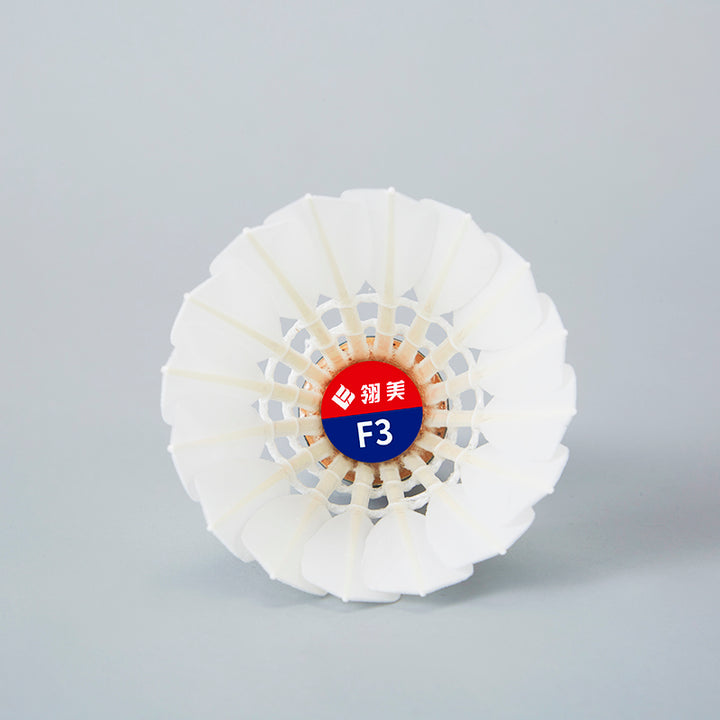 Ling Mei 12 PCS F3 Badminton Goose Feather Badminton Shuttlecock