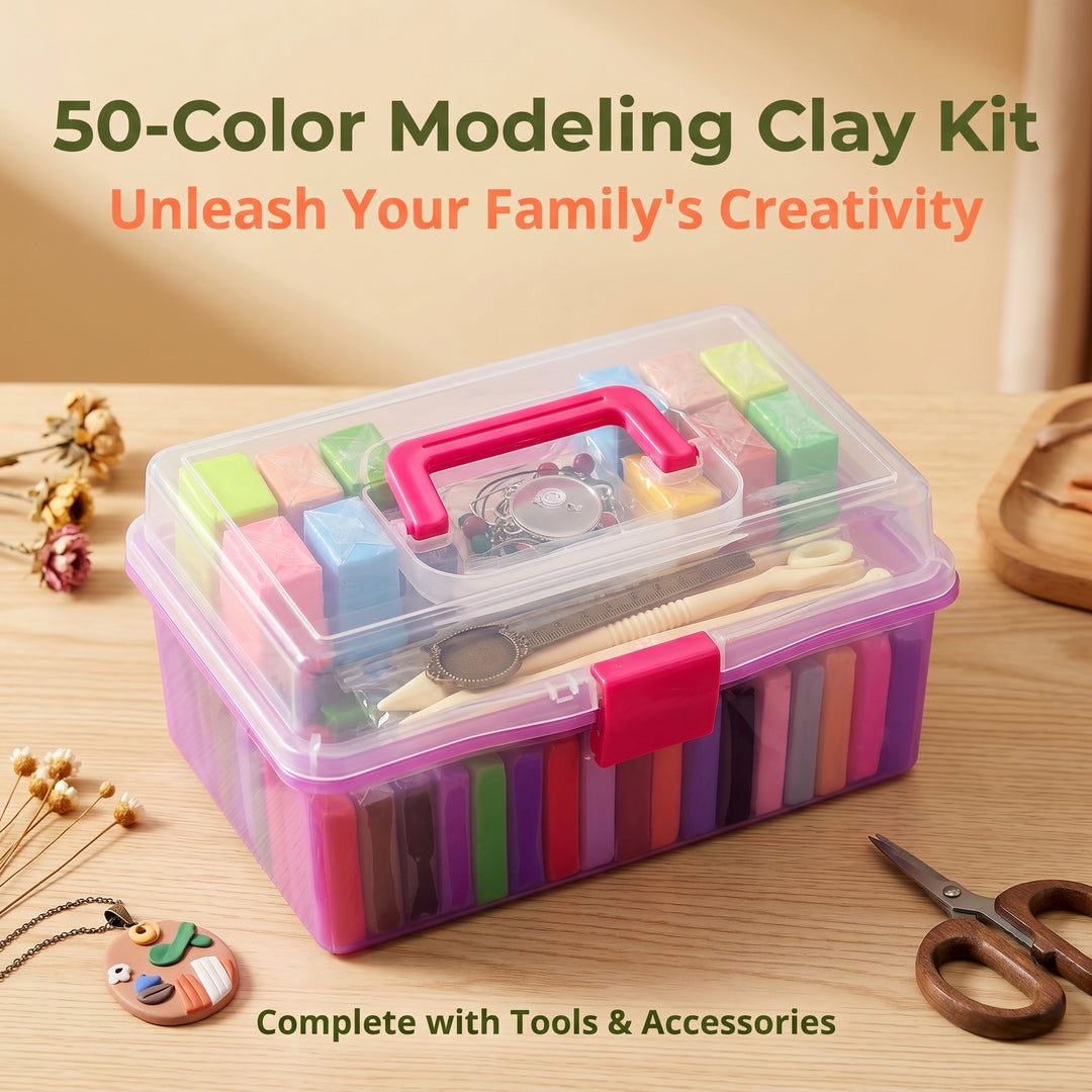 50 Colors Play Dough Set Creative Soft Clay DIY Handmade Educational Toy