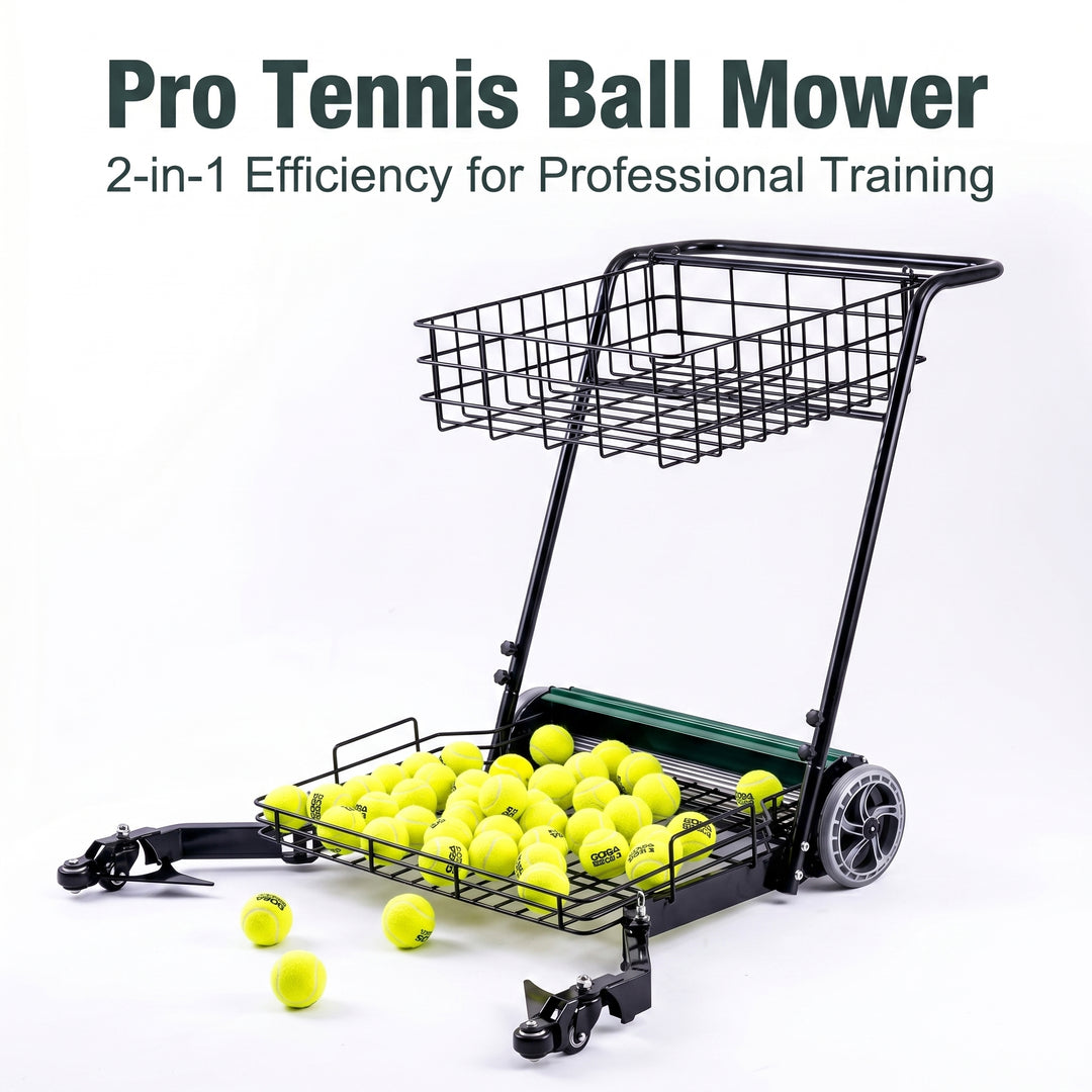 SIBOASI Practical Tennis Ball Mower Efficient Sports Ball Collector For Court Training Use SS-S705T