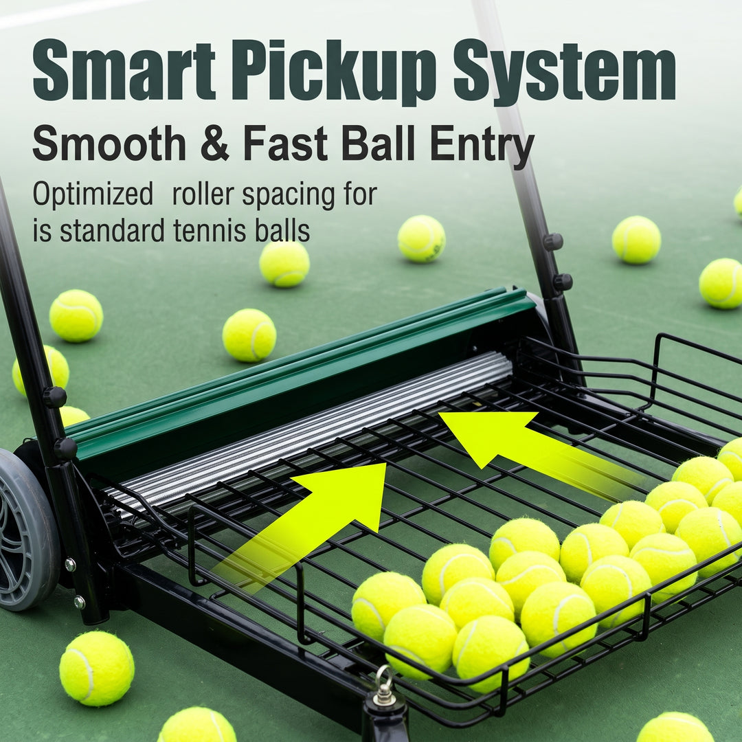 SIBOASI Practical Tennis Ball Mower Efficient Sports Ball Collector For Court Training Use SS-S705T