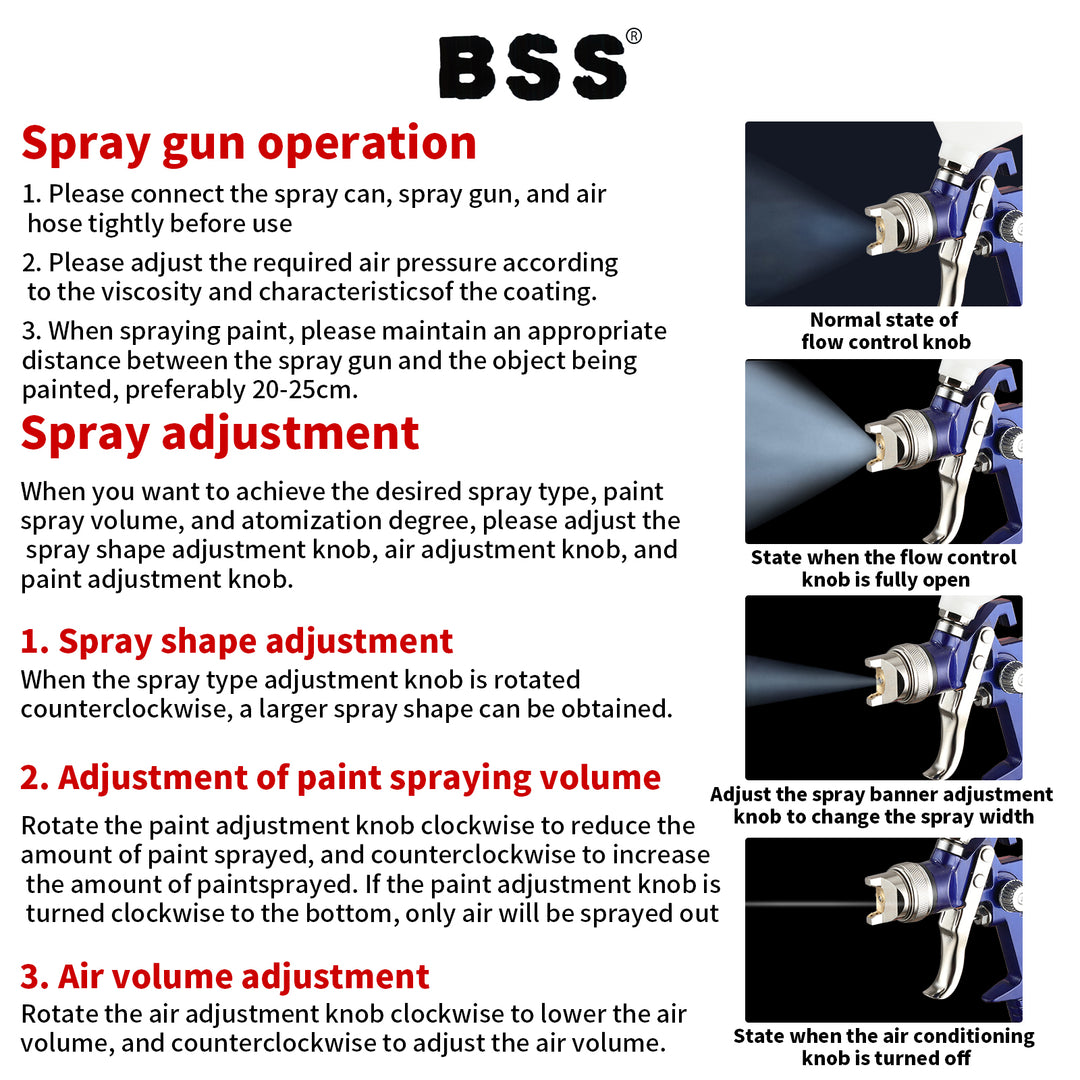 Gravity Paint Spray Gun – 250ml Aluminum Tank, Non-Drip Design, Model H2000