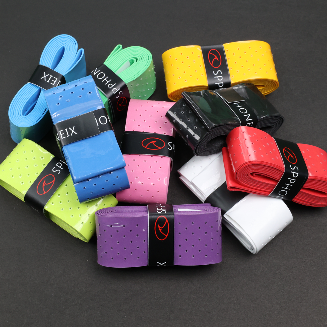 SPPHONEIX Punching Grip Anti-slip Tennis Badminton Squash Racquet Over Grip Tape Overgrip Sweatband（12 COLORS）