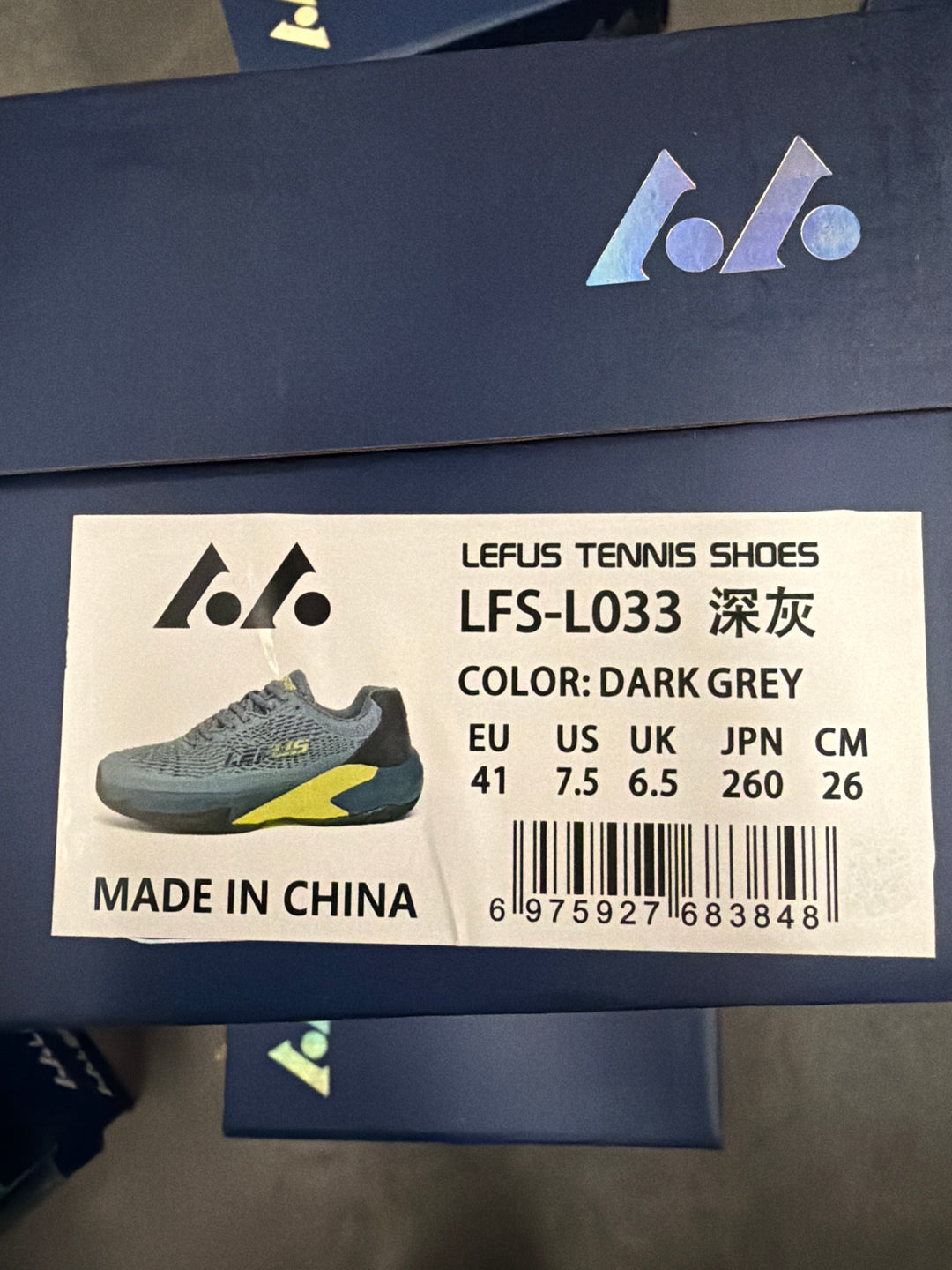 LEFUS Professional Non-Slip Tennis Shoes, Breathable KPU Mesh Sneakers with MD Rubber TPU Sole for Outdoor Sports L033