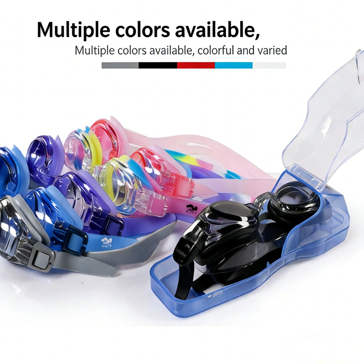 SPP HD Anti-Fog Swim Goggles with Double Silicone Strap, Adjustable, Leak-Proof &amp; UV Protection G1100