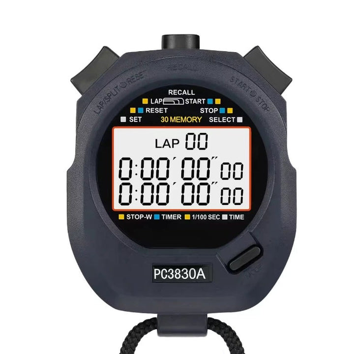 LEAP 3 Rows of 30 Memory Stopwatch Lap and Split Timing Options PC3830A