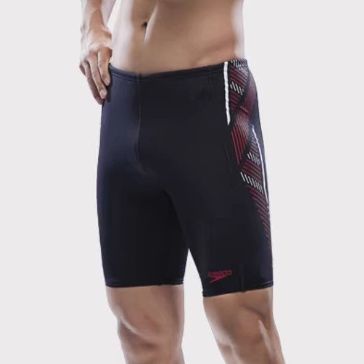 SPEEDO 3121 Mens Placement V Cut Jammer Swim trunks
