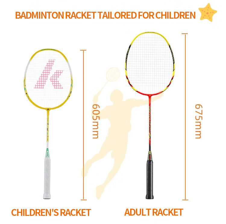 Kawasaki Happy Kids Badminton Racket Set Model 605. pink/yellow