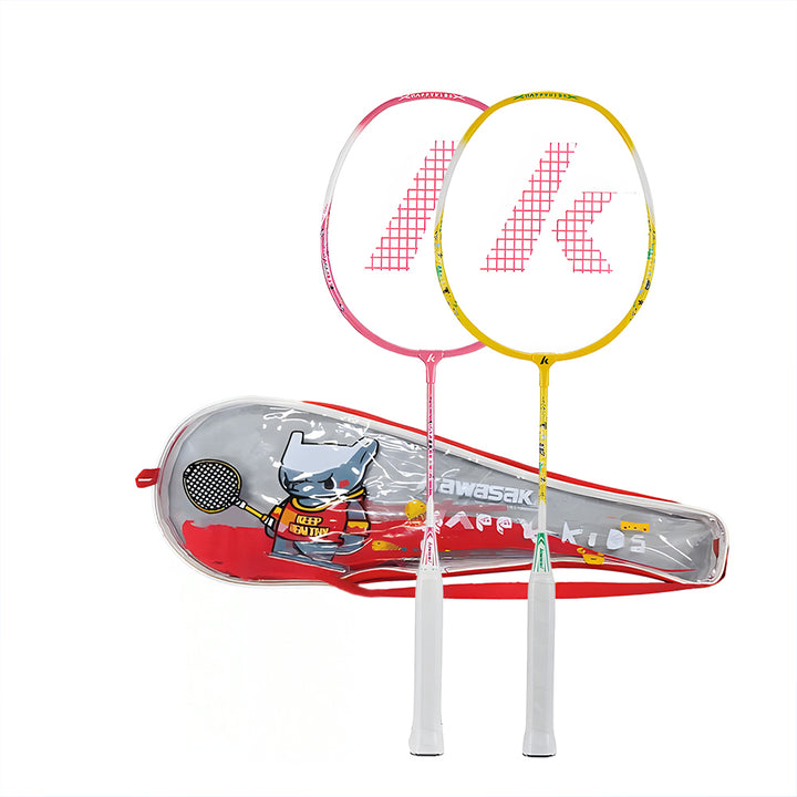 Kawasaki Happy Kids Badminton Racket Set Model 605. pink/yellow