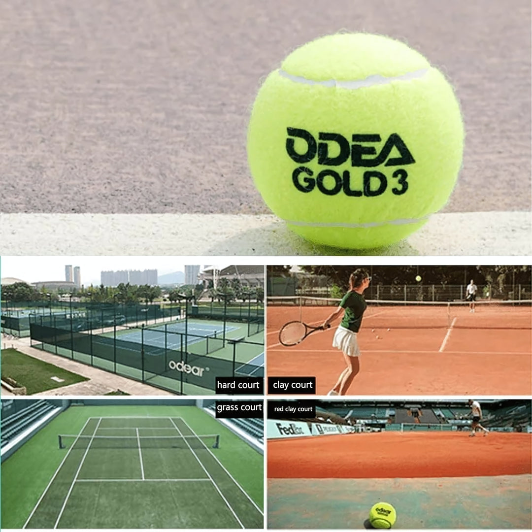 ODEA Gold Training Tennis Balls  (Rebound 140-148CM ITF) 60 Pcs