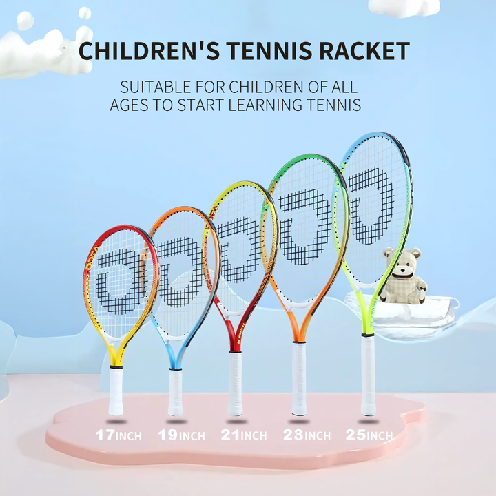 ODEA Junior Tennis Racquet Children Tennis Racket Light Kid Racket With Bag 17-25inch