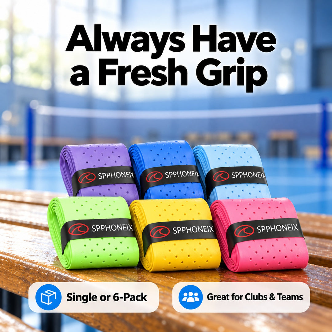 SPPHONEIX Punching Grip Anti-slip Tennis Badminton Squash Racquet Over Grip Tape Overgrip Sweatband（12 COLORS）