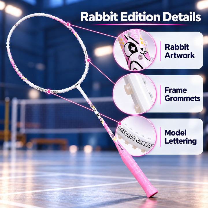Li-Ning Axforce Cannon Rabbit - Pink Badminton Racket - Axforce Cannon Rabbit - Pink Badminton R 细节图 03