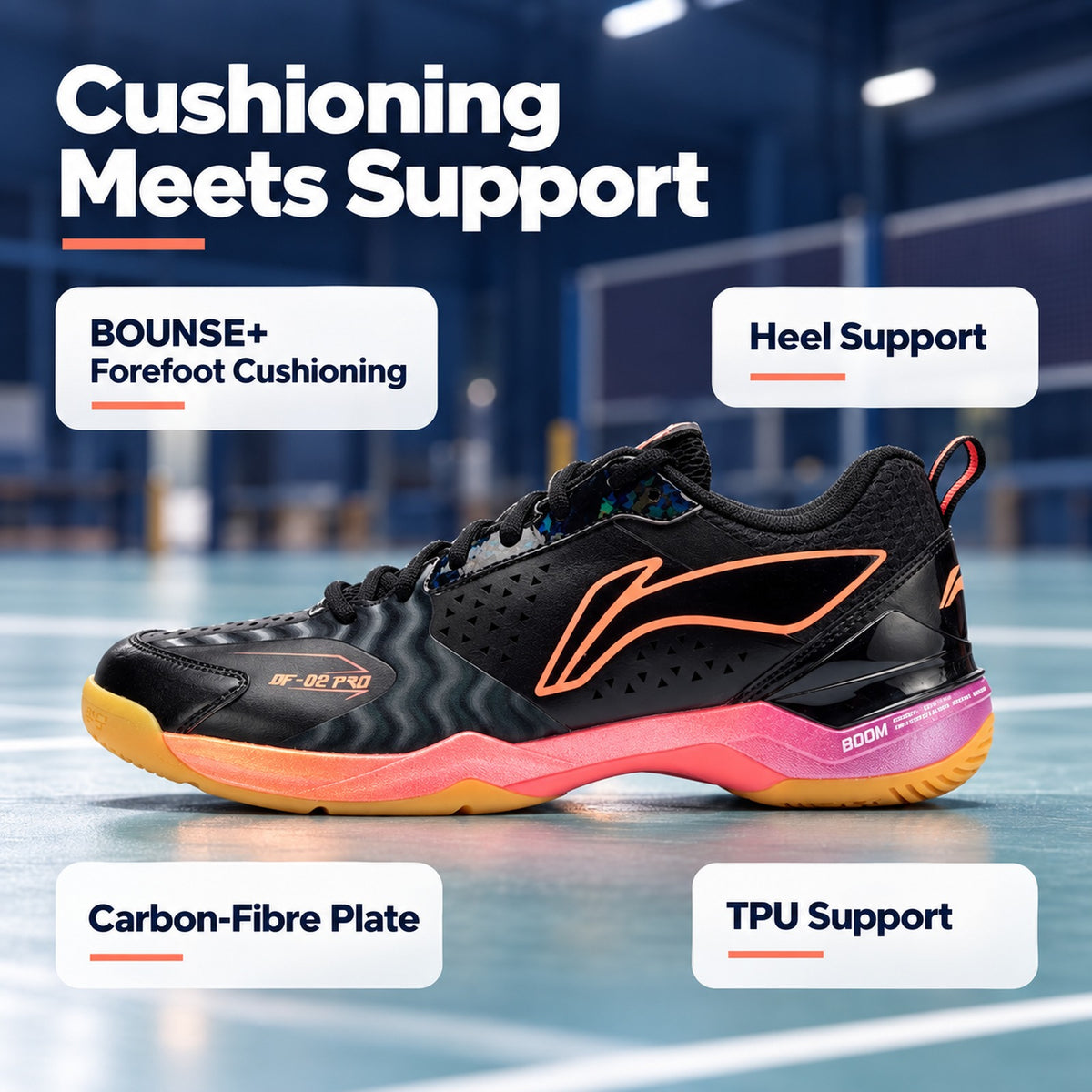 Li-Ning Blade II Pro Badminton Shoes - Blade II Pro Badminton Shoes 卖点图 02