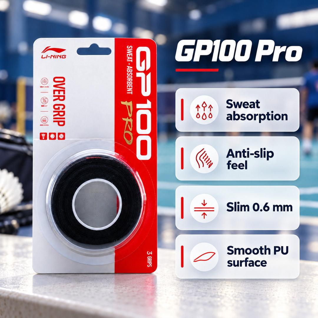 Li-Ning GP100 Pro Badminton Overgrip - 3-Pack - GP100 Pro Badminton Overgrip - 3-Pack 卖点图 02
