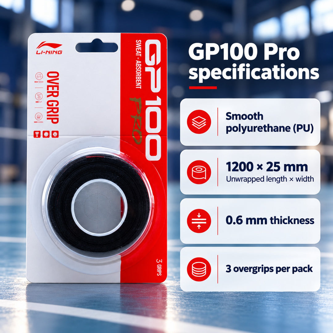 Li-Ning GP100 Pro Badminton Overgrip - 3-Pack - GP100 Pro Badminton Overgrip - 3-Pack 规格图 05