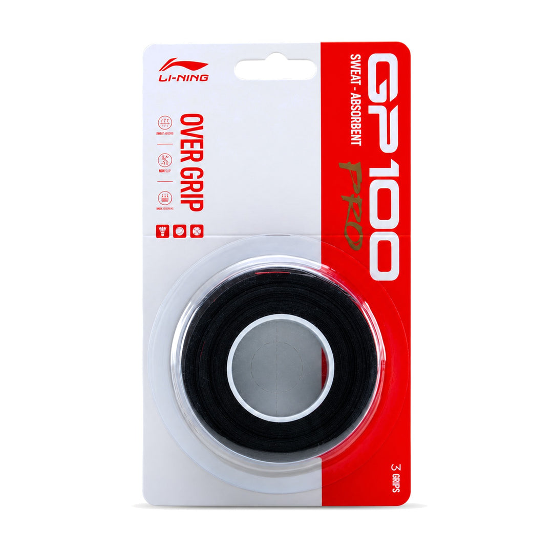 Li-Ning GP100 Pro Badminton Overgrip - 3-Pack - GP100 Pro Badminton Overgrip - 3-Pack 颜色 Black ASJV021 1 11