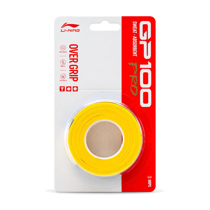 Li-Ning GP100 Pro Badminton Overgrip - 3-Pack - GP100 Pro Badminton Overgrip - 3-Pack 颜色 Bright Yellow ASJV021 3 13