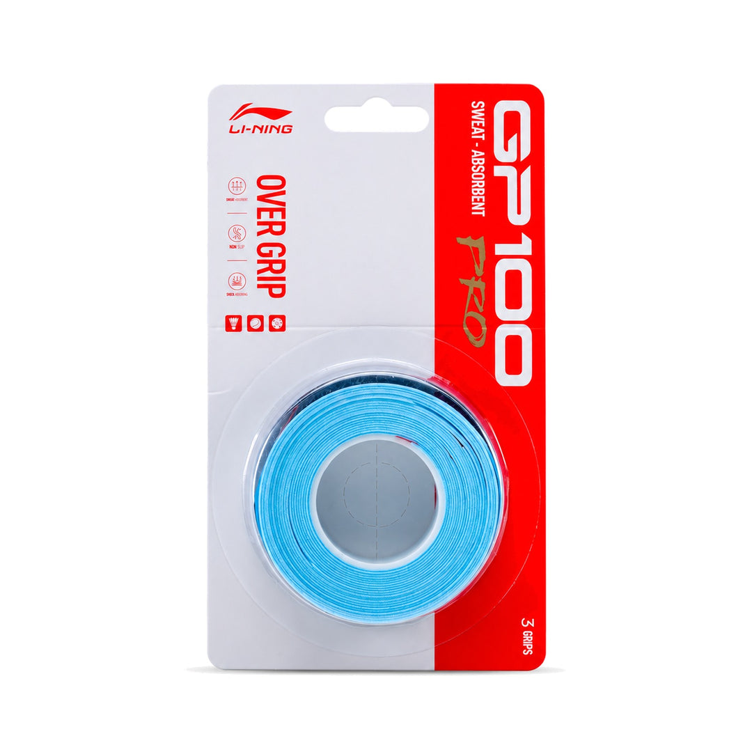 Li-Ning GP100 Pro Badminton Overgrip - 3-Pack - GP100 Pro Badminton Overgrip - 3-Pack 颜色 Light Ocean Blue ASJV021 5 15