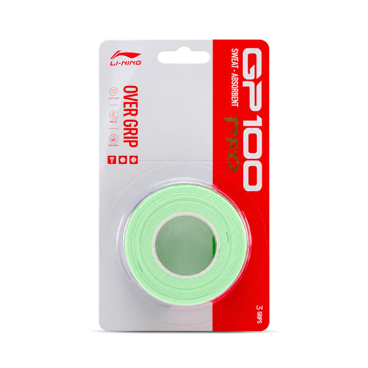 Li-Ning GP100 Pro Badminton Overgrip - 3-Pack - GP100 Pro Badminton Overgrip - 3-Pack 颜色 Neon Aqua Green ASJV021 9 17