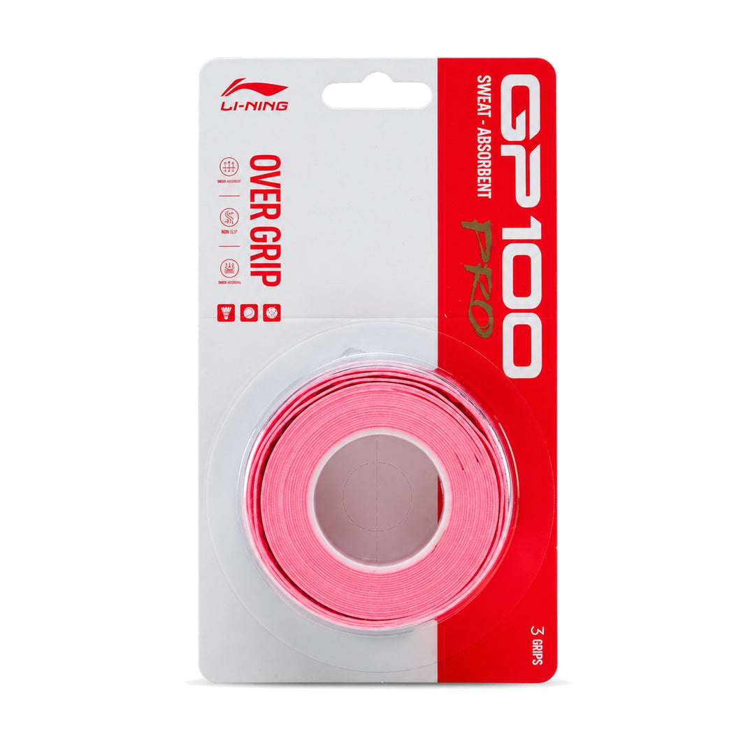Li-Ning GP100 Pro Badminton Overgrip - 3-Pack - GP100 Pro Badminton Overgrip - 3-Pack 颜色 Neon Candy Pink ASJV021 6 16