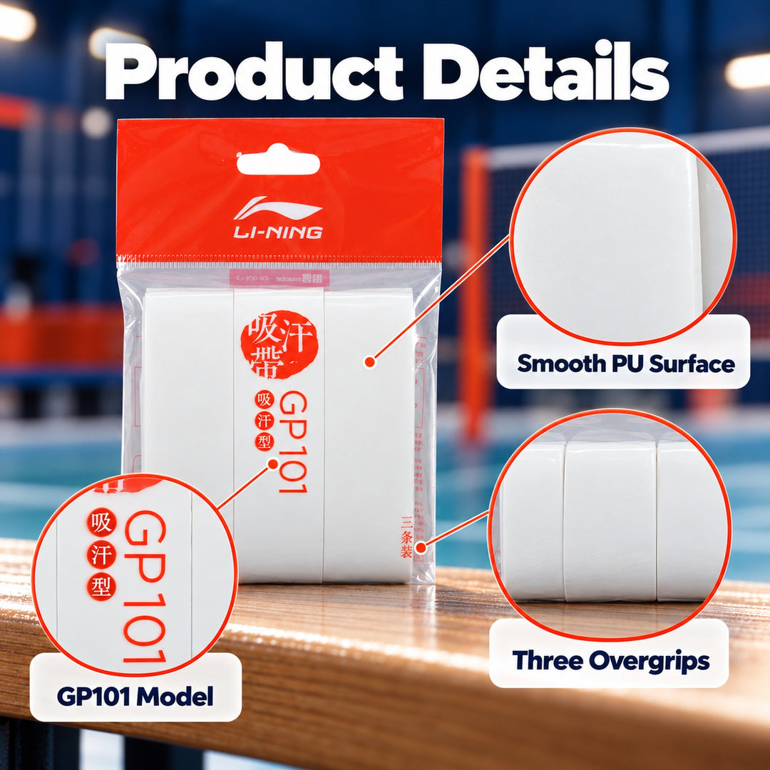 Li-Ning GP101 Badminton Overgrip - 3-Pack - GP101 Badminton Overgrip - 3-Pack 细节图 03