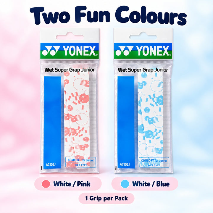 YONEX AC103JYX Badminton Grip – Durable, Comfortable, and Non-Slip (Designed for Youth Players)